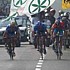 Frank Schleck dispute le sprint final du Tour de Lombardie 2005